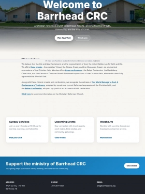 Barrhead CRC - Church Website